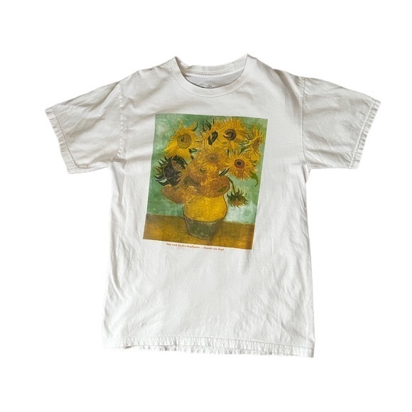 The Masters Vincent Van Gogh Sunflower Fitted T Shirt Size Small - Picture 2 of 8